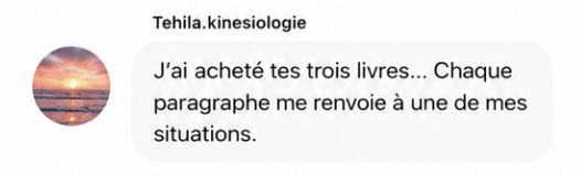 Message reçu d'une lectrice