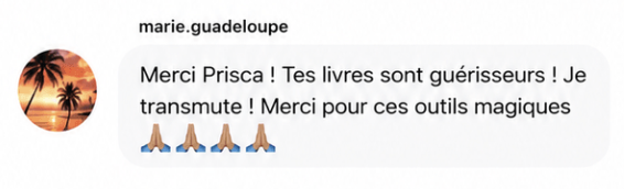 Message reçu d'une lectrice